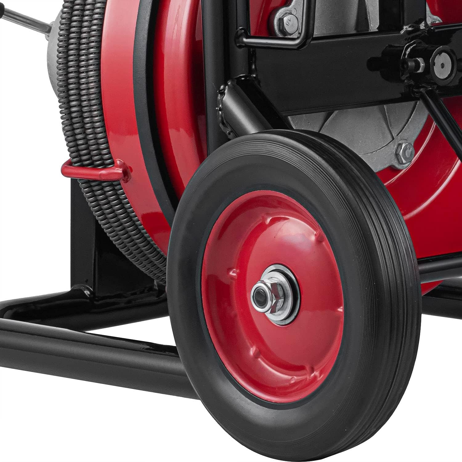 SmarketBuy Drain Cleaner Machine 1/2 Inch x 100 Ft, Drain Cleaning Machine 550 W with 8 Cutter and Foot Switch, Snake Sewer Cleaner for 1 to 4 Inch Pipes
