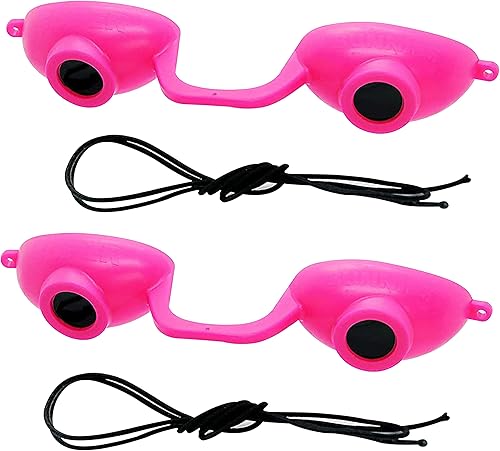 Super Sunnies Flex UV Protección ocular, gafas de bronceado compatibles con la FDA, gafas de terapia de luz roja, paquete de 2 Rosado