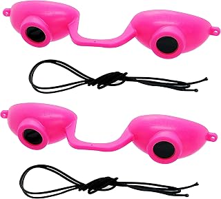 Super Sunnies Flex UV Eye Protection, FDA Compliant Tanning Bed Goggles, Red Light Therapy Glasses, 2 Pack