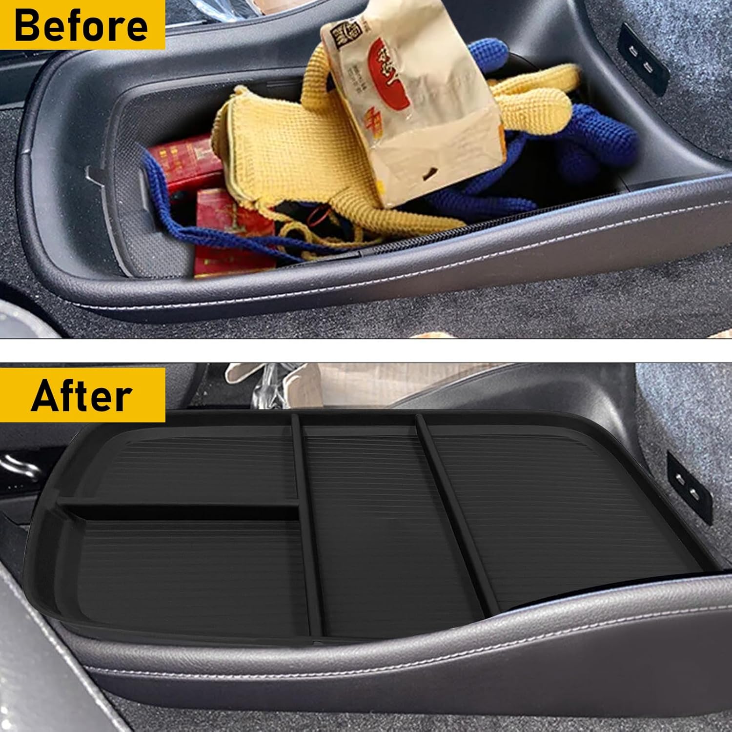 Lower Center Console Organizer Tray Compatible with 2023 2024 2025 Mercedes Benz EQS450+ 400 580 AMG SUV EQE350 350+ 500,Center Console Tray Storage Box for 2024 2025 EQS EQE Accessories