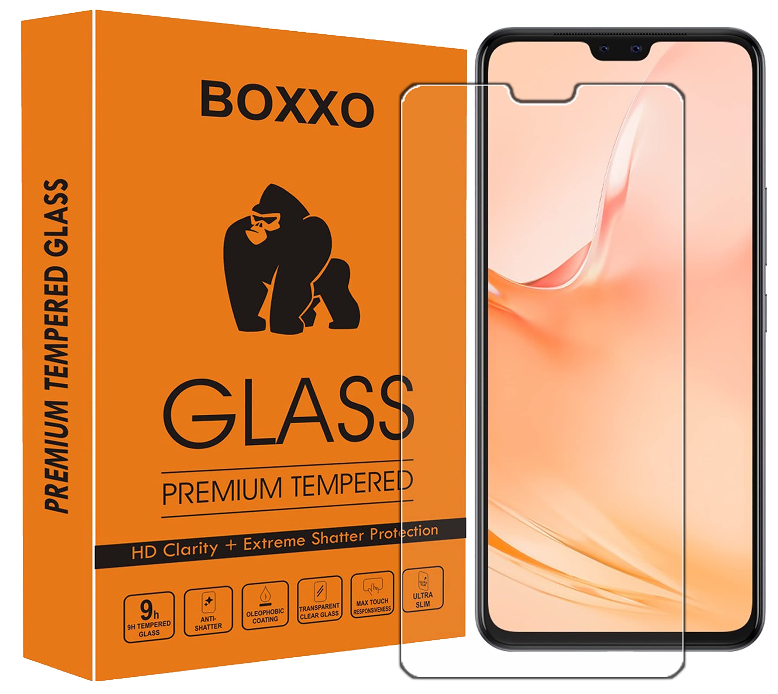 BOXXO Premium Tempered Glass Screen Protector for Vivo V23 5G / V20 Pro [flexible] [Gorilla] Bubble Free Installation [Screatch proof] [Guard] (B0BVHYH92P) Amazon Price History, Amazon Price Tracker