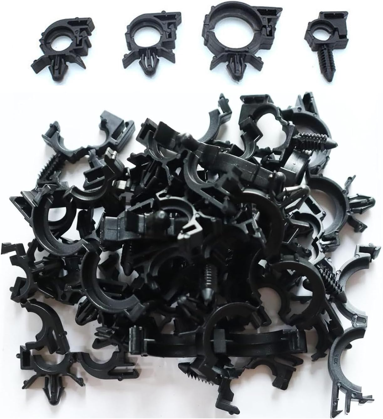 40PCS Car Wire Clips Kit, Push Mount, 4 Sizes Universal
