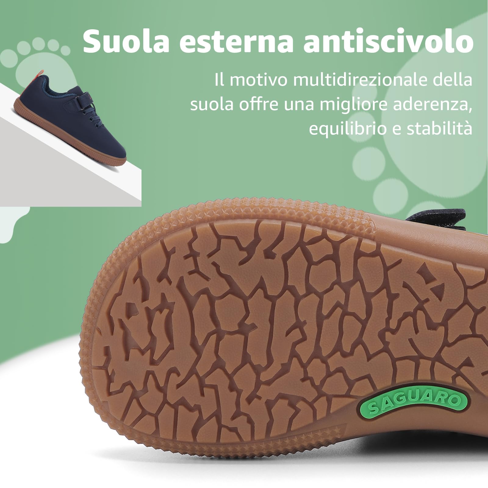 SAGUARO Scarpe a Piedi Nudi per Bambini e Ragazze Barefoot Minimaliste Scarpe da Trail Running Sneakers Gr.25-36