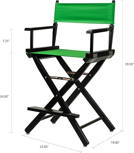 Miniatura 318 de Casual Home - Silla de director de 30 in, marco blanco, con lona color blanco, altura de barra