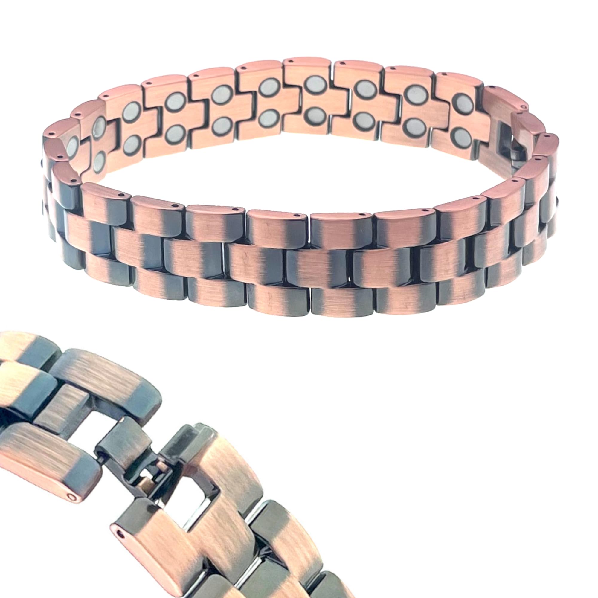 Pulsera magnética de cobre macizo - EnergíaCobre