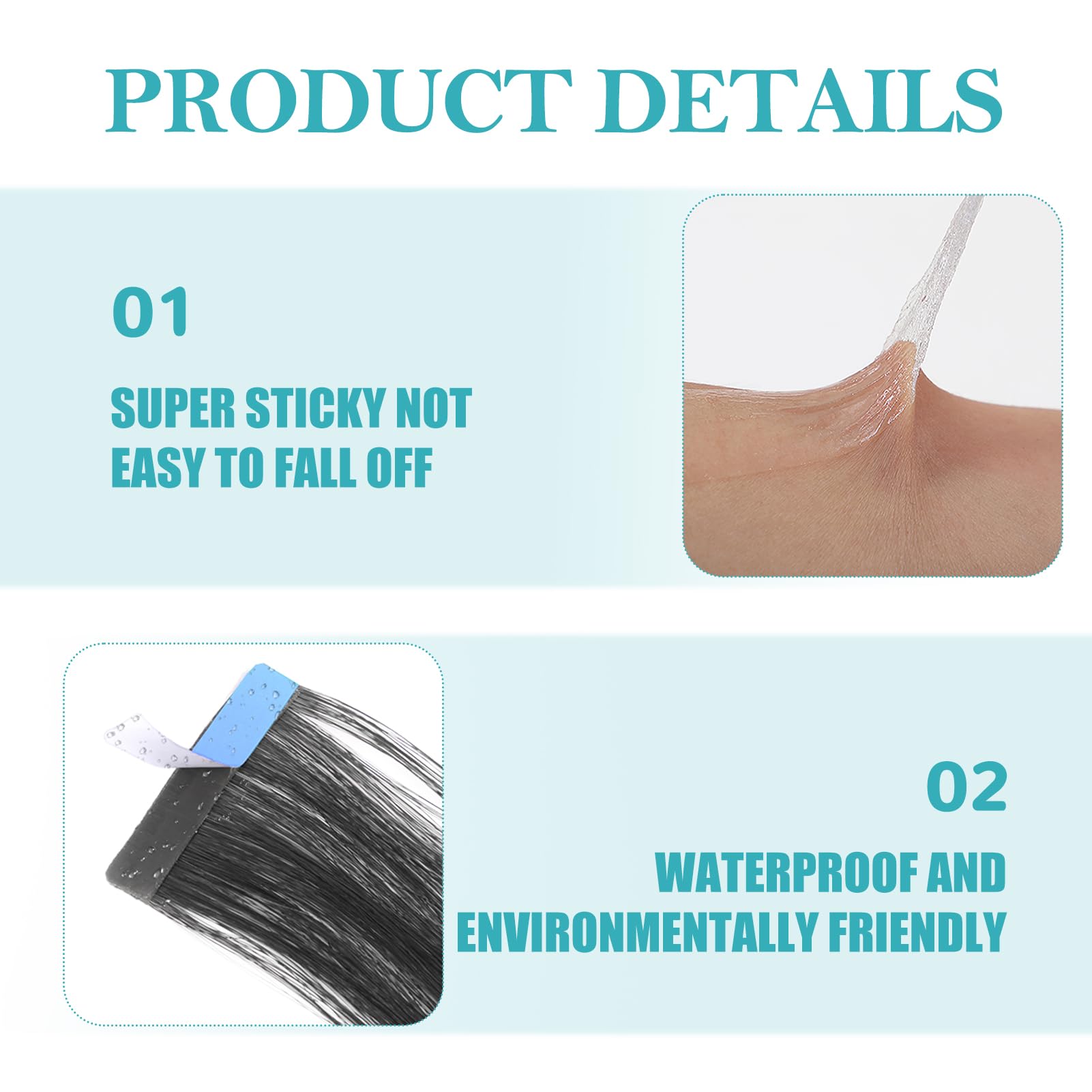 Cinta Adhesiva de Doble Cara Super Fuerte para Pelucas y Extensiones de Cabello, Encaje Frontal, Resistente al Agua, 1 cm x 3 Yardas, Ideal para Pelucas, Toupees y Extensiones de Cabello Humano