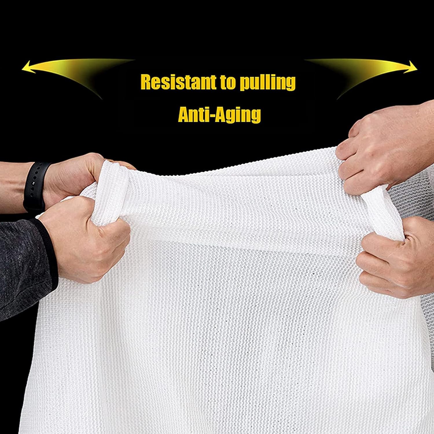 80% Sunblock Shade Cloth 7x20ft, Sun Screen Mesh Fence Privacy Screen, Tarp Netting Mesh Cloth for Plants Greenhouse Patio