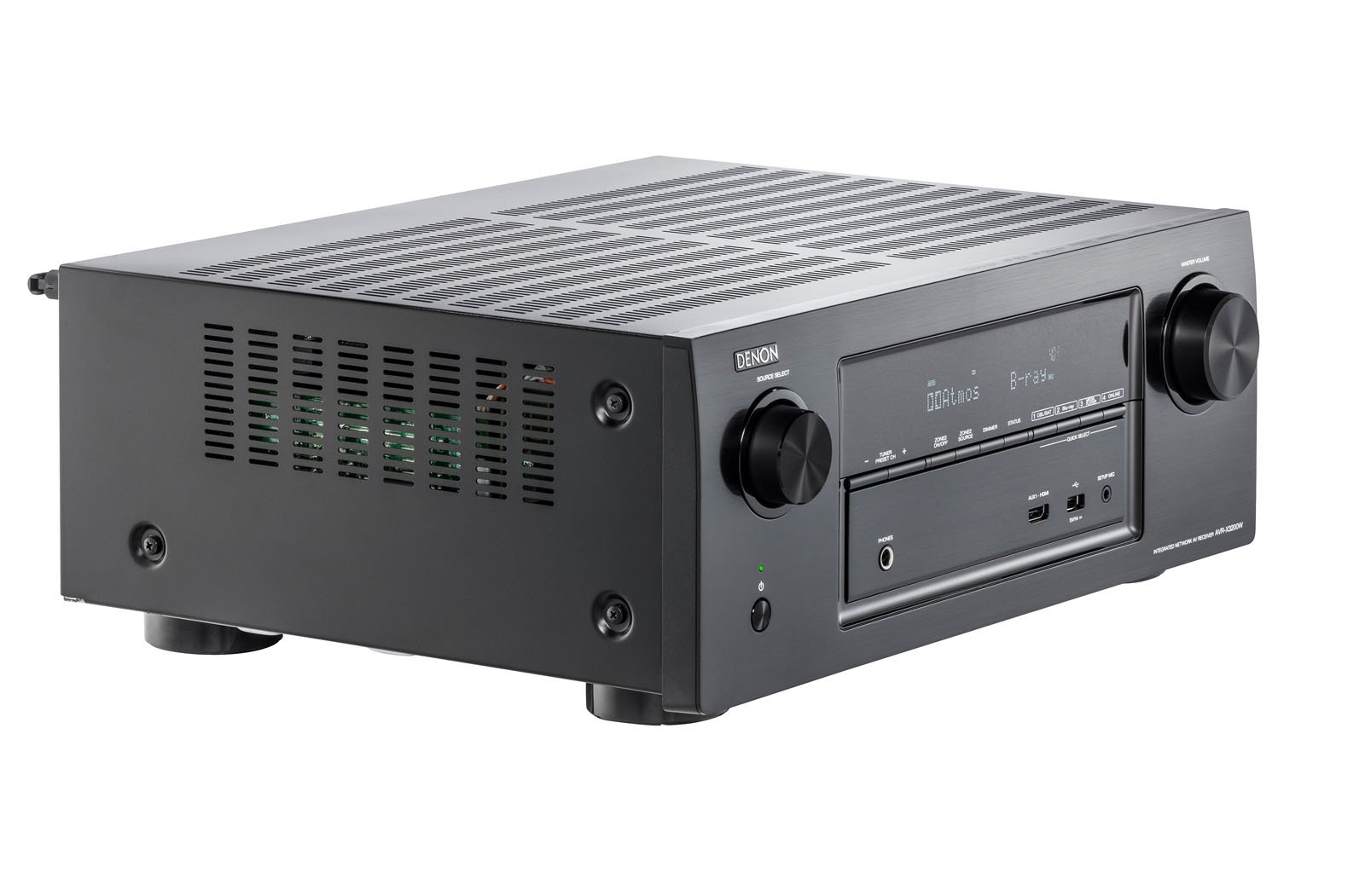 Denon AVR-X3200W Sintoamplificatore ad alta Potenza, Microfono di Taratura con Telecomando e Cavalletto per Microfono, Nero