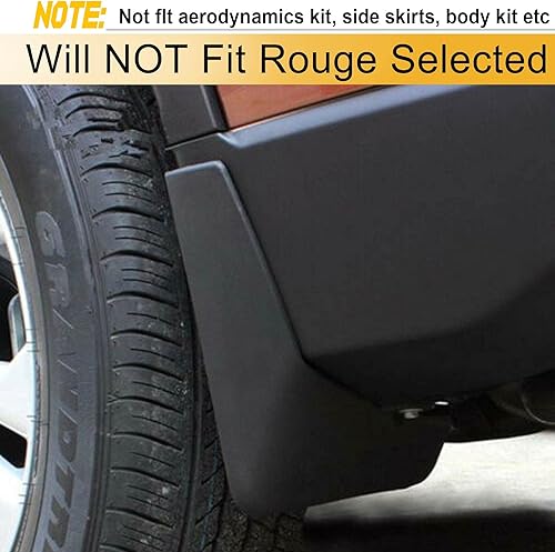 Miniatura 2 de YHTAUTO Aletas de barro de repuesto para Nissan Rogue X-Trail 2014-2019 Sport Utility, guardabarros accesorios para protectores de ruedas de
