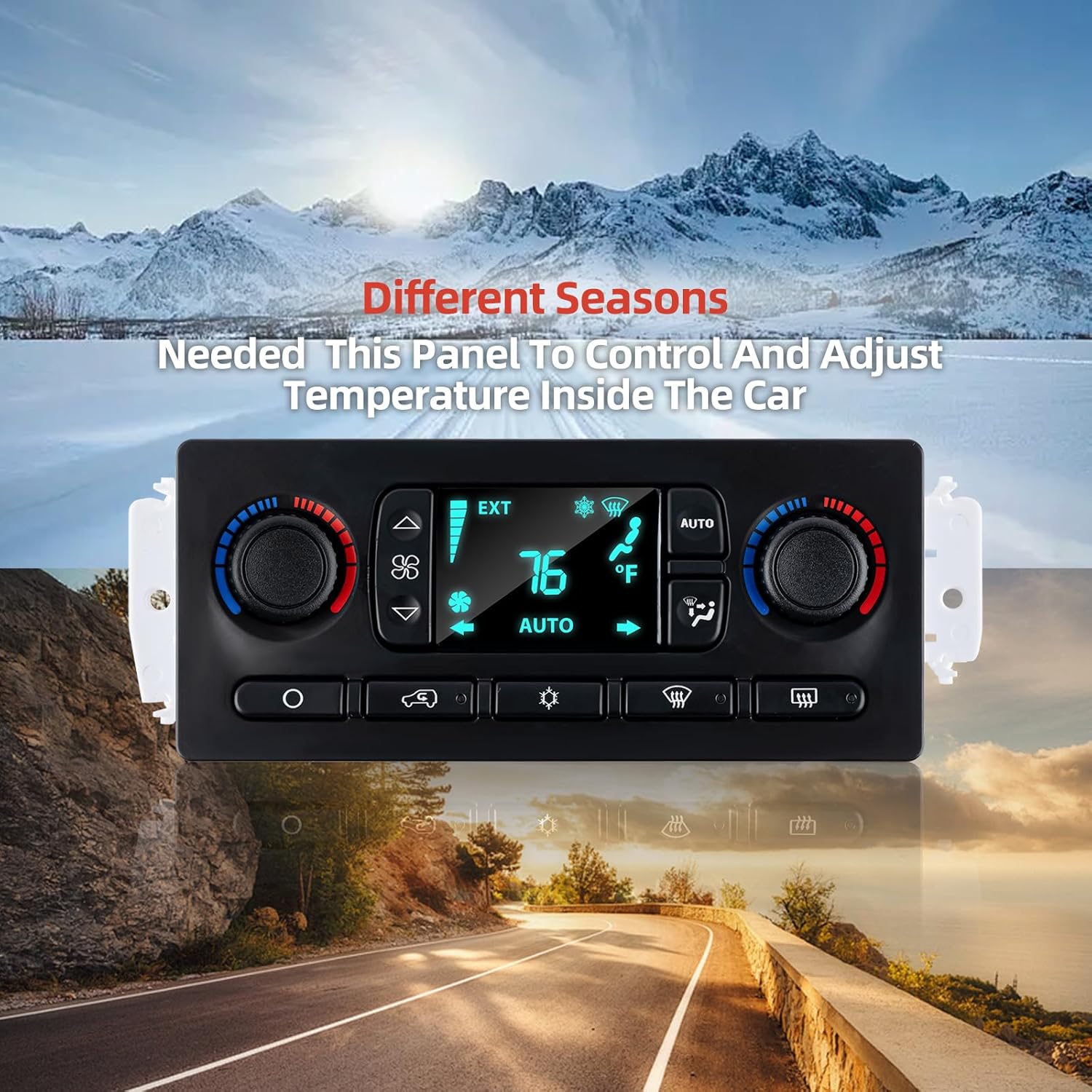 599-211XD Heater A/C Climate Control Module Panel Switch Compatible with Chevrolet 03-07 GMC 2002-09 Cadillac 2003-06 Hummer H2 2003-2007 Buick 2004-2007 Oldsmobile 2002-04 Replace 10367041