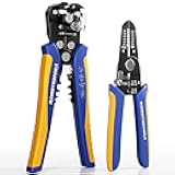 haisstronica Wire Stripper Tool Set, 10-24 AWG Self-Adjusting & Manual, Heavy Duty Electrical Wire Strippers for Electronics Repair, Electrician Wiring, DIY Projects