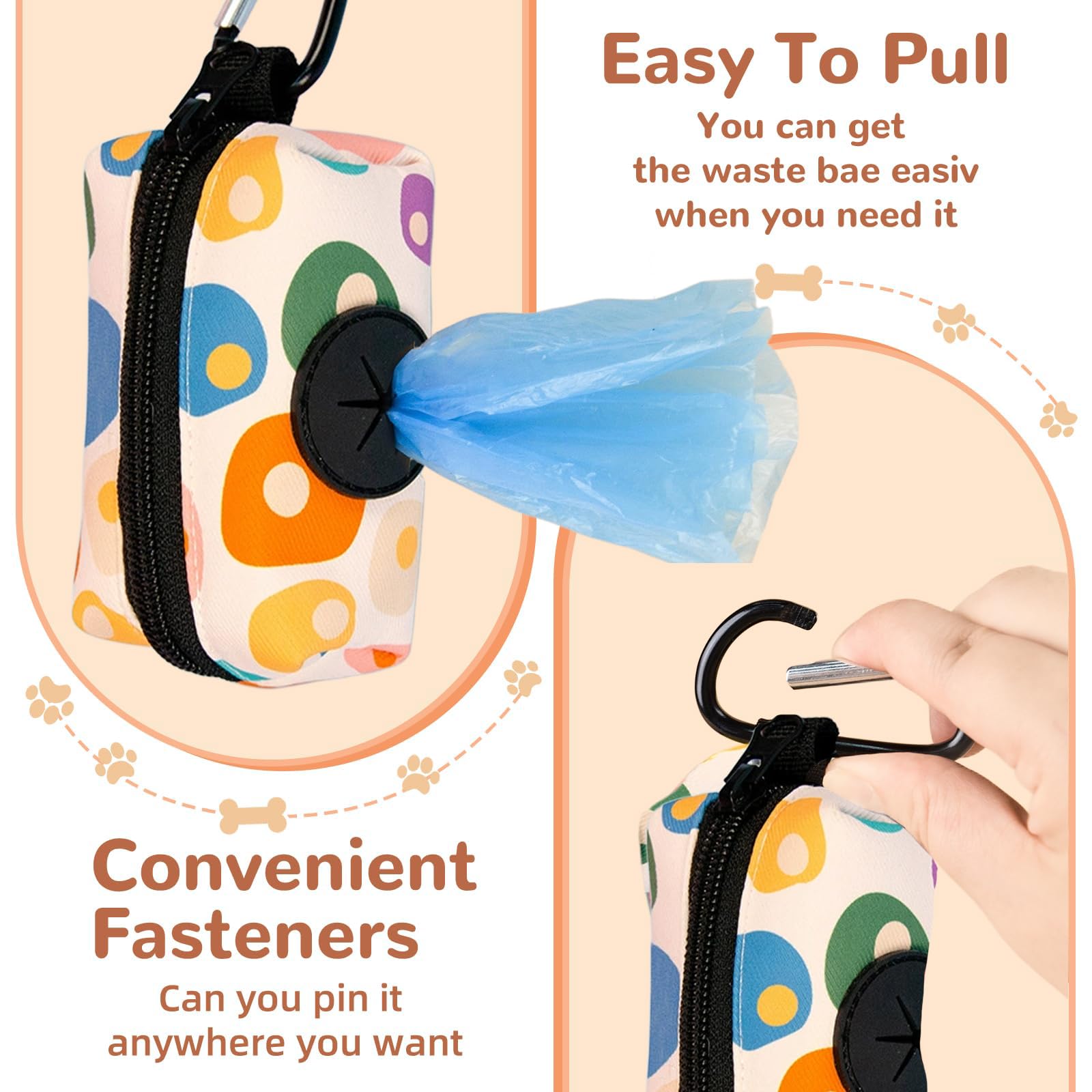 ICEMOOD Dog Poo Bag Holder With Easy Dispensing Hole - Image 4