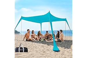 Beach Tent Sun Shelter 10 x 10ft - Wind Resistant Beach Canopy!