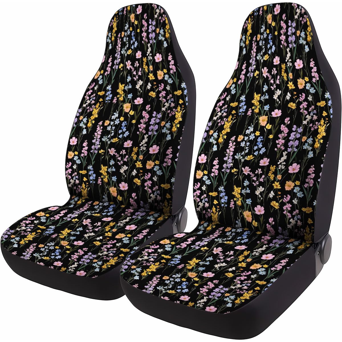 GENANY Floral Car Seat Covers Set of 2