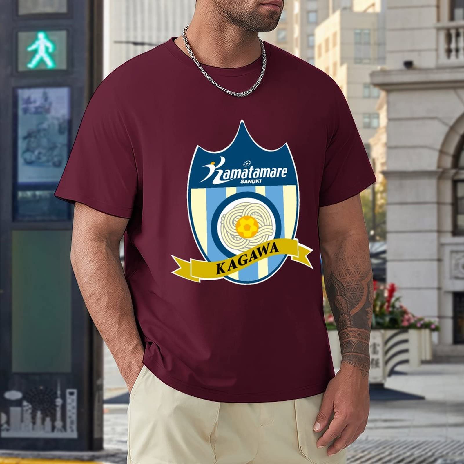 Amazon.co.jp: カマタマーレ讃岐 Tシャツ メンズ 半袖 コットン 男女