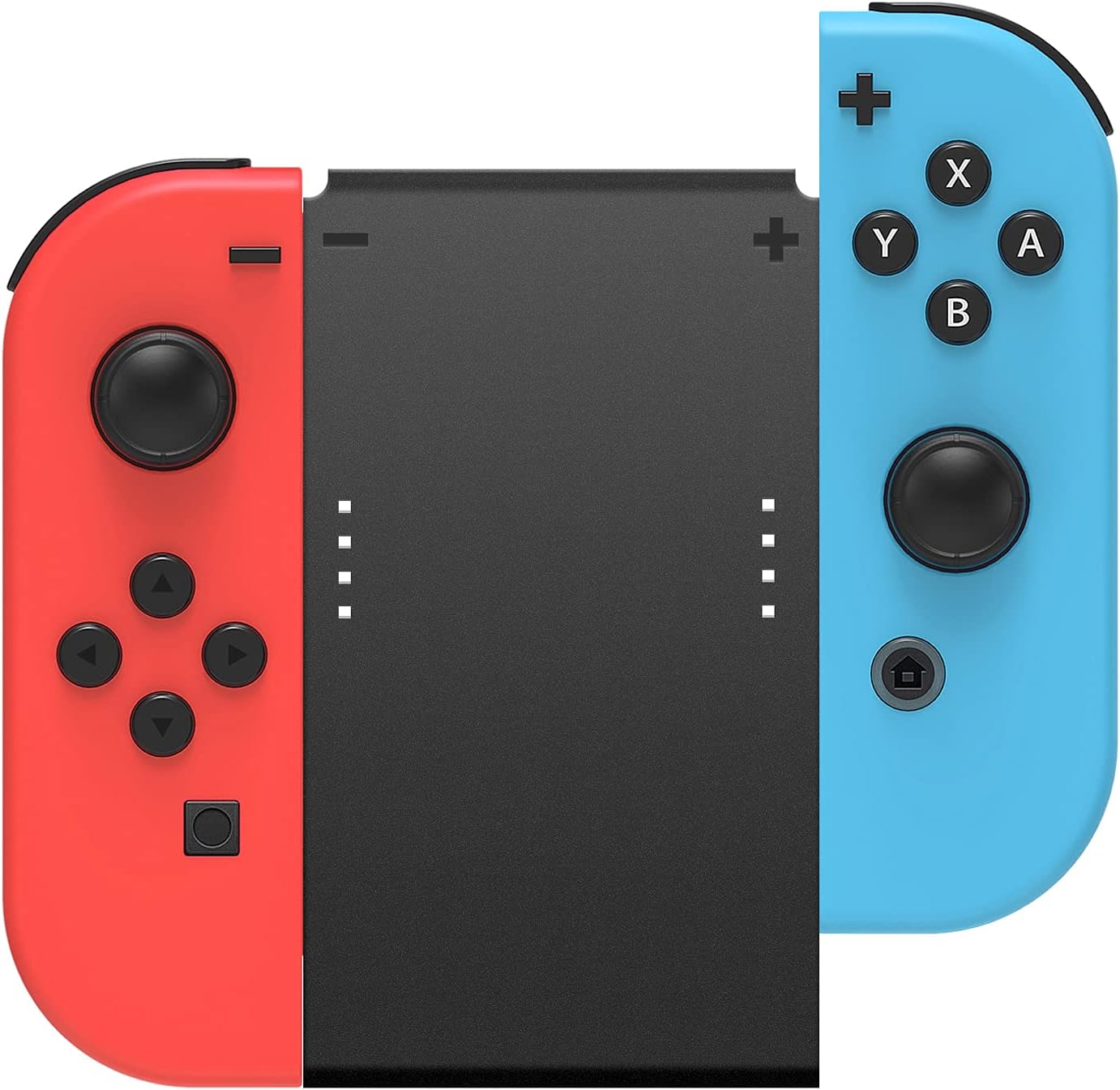 MENEEA Game Handle Connector Compatible with Nintendo Switch for Joy Con & Switch OLED Model Compatible with Joy Con, 5-in-1 Gamepad Handle with Wrist Strap Compatible with Nintendo Switch/Switch OLED