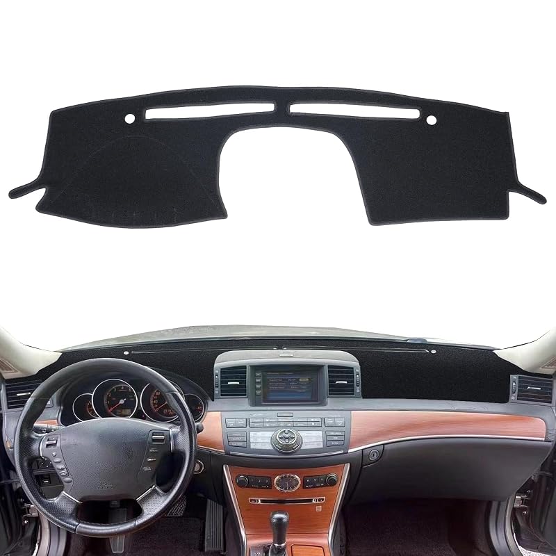 Capa para Painel sob Medida puxhig para Infiniti M35 M45 2006 a 2010, Preta