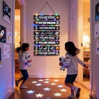 Vista 5 de Juego de 8 letreros espaciales Space