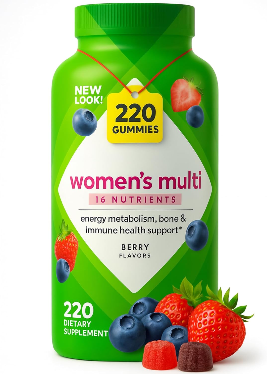 Vital_Fusion Women's Multivitamins Gummy Vitamins, 220 ct. | Essential Nutrients | Energy Metabolism, Bone & Immune Health Support | Berry Flavors | by R&C Store