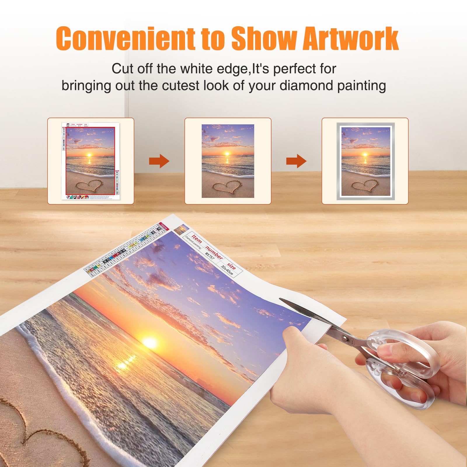 2 Cornici Magnetiche Per Diamond Painting QENSPE - Adatte Per Tela 30x40cm (Interno 24.6x34.6cm)