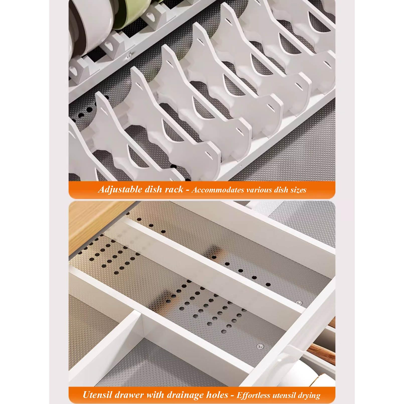 Orgas y almacenamiento multiusos de 3 niveles, organizador de despensa apilable, armario extraíble con adju, armario de 900 mm, armario de 900 mm
