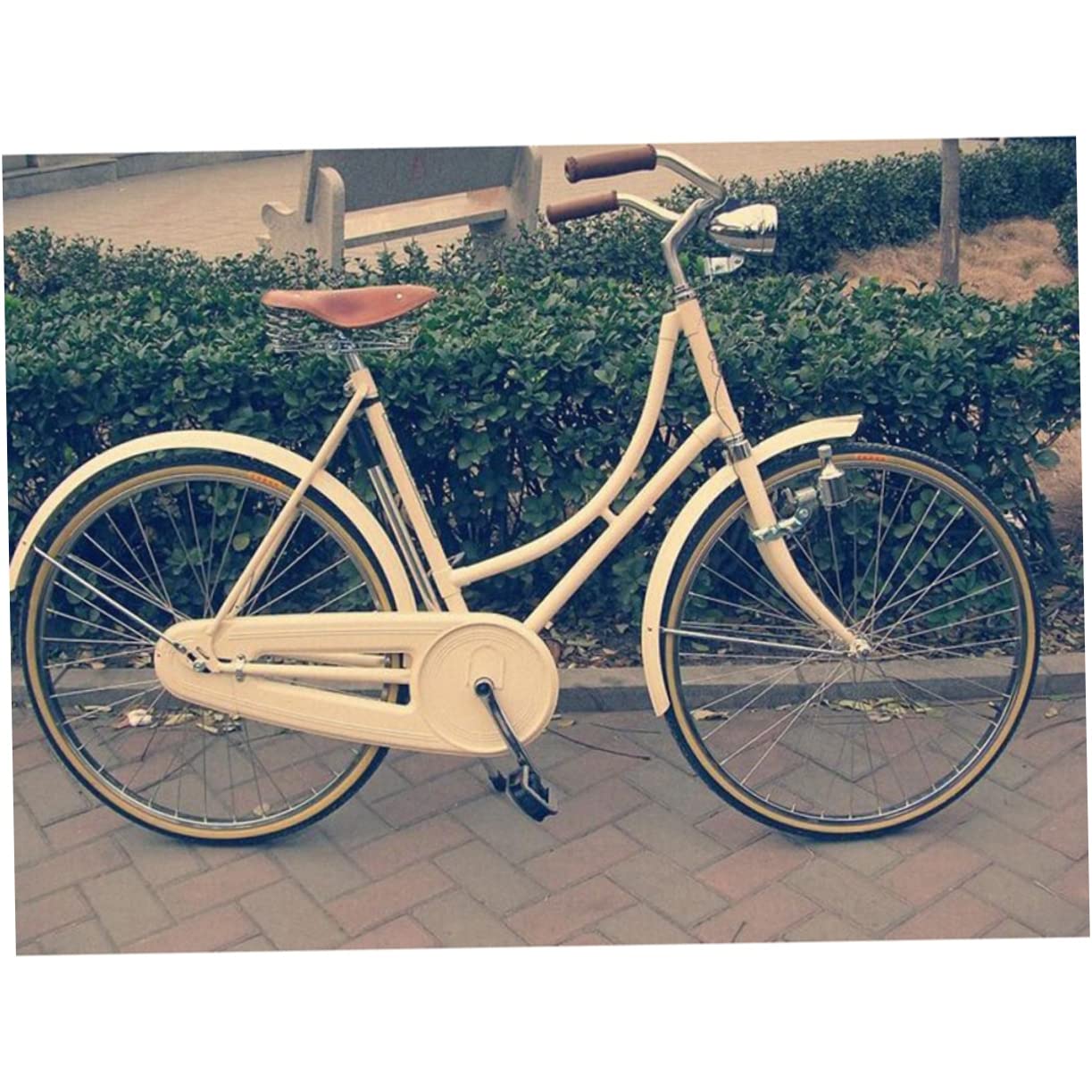 Balacoo Vintage LED Front Bike Light Retro Headlight for Mountain Cycling for Evening Rides and Outdoor Activities Silver