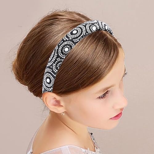 Miniatura 2 de Diademas de diamantes de imitación para mujer, diademas con joyas de moda, diadema de alta elasticidad, cómoda banda para el cabello, accesorios