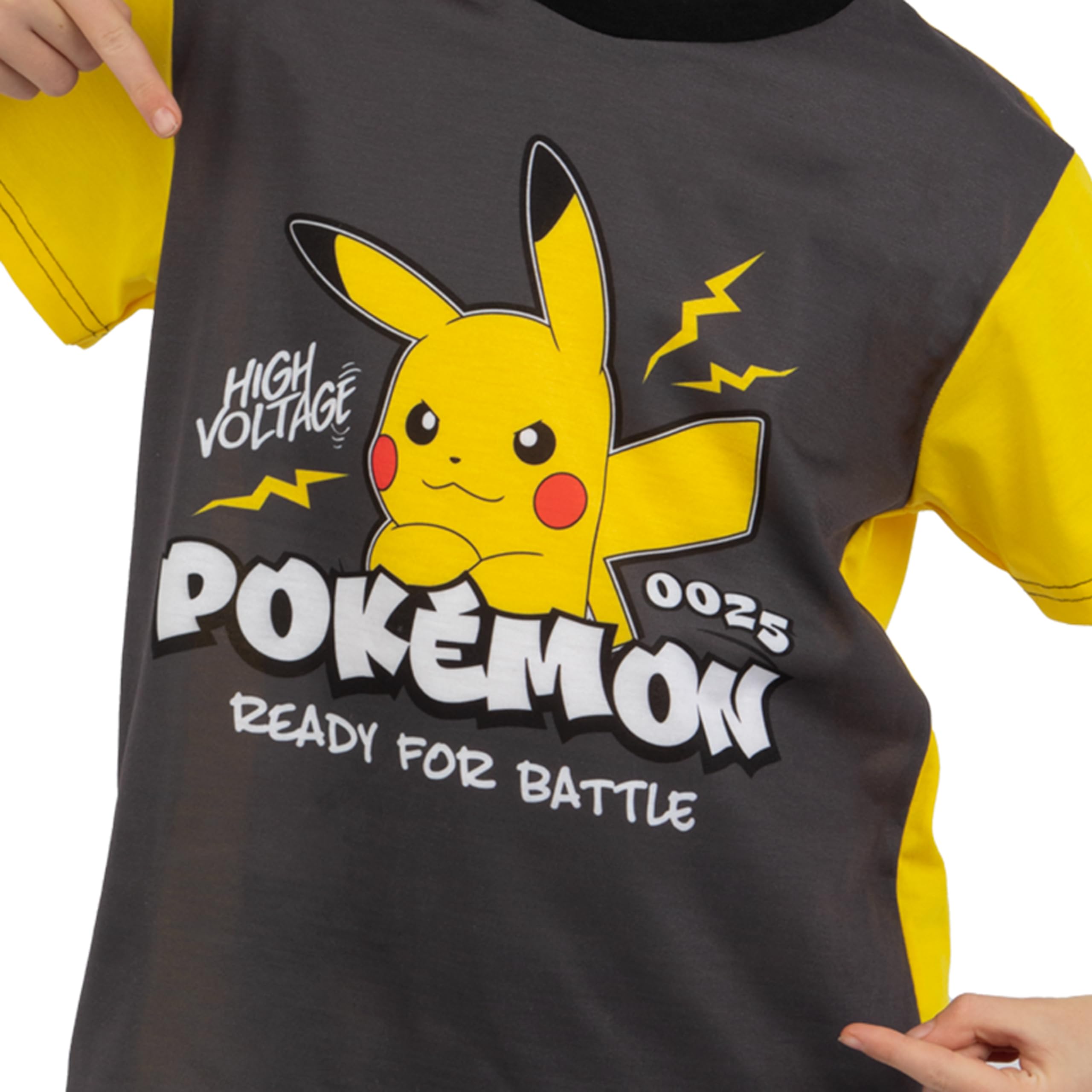 Pokémon Pyjama | Pyjama Garçon Pikachu | PJs pour Enfants | Ensemble PJ Garçon à Manches Courtes