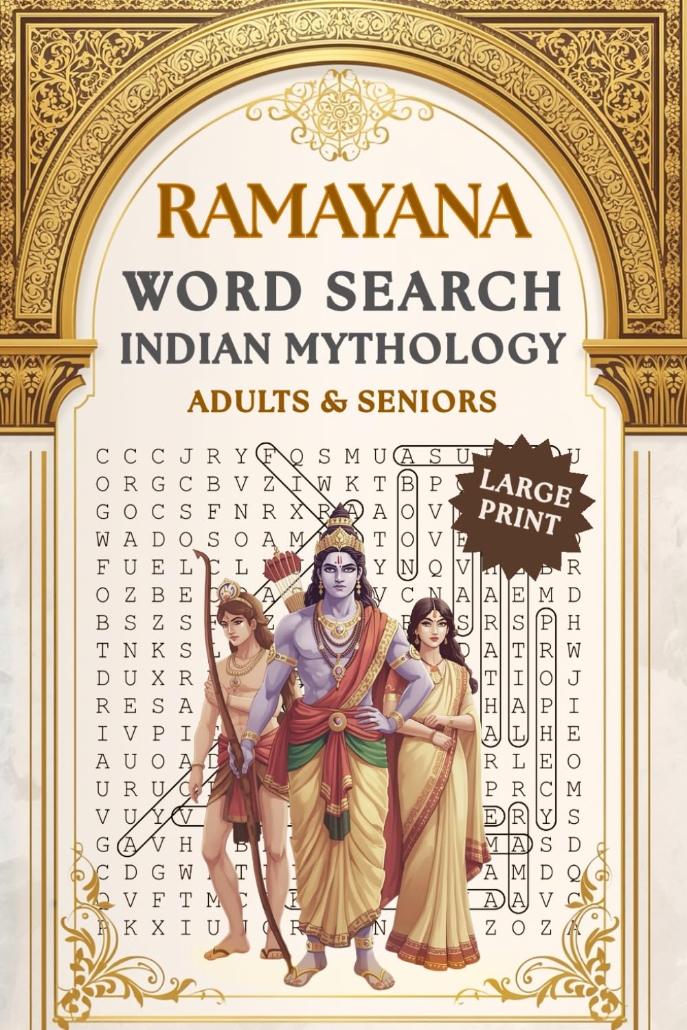 Mythology Word Search Book: Large Print Word Search Book on the Indian Epic Ramayana | A Unique Book Combining Engaging Storytelling with Interactive ... Mythology, Culture, and Spiritual Wisdom