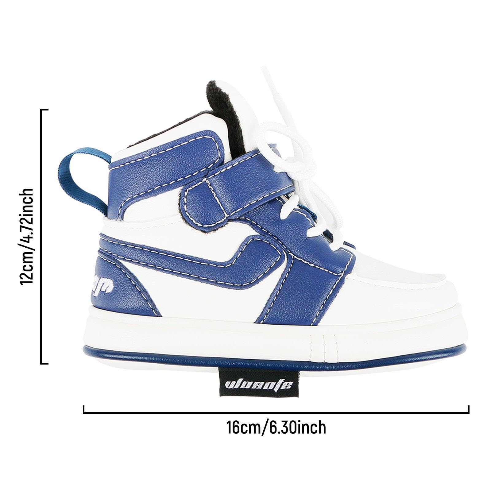 B Baosity Golf Blade Putter Cover Embroidered Pu Leather Headcovers Funny Shoe Shaped Fit All Brands, Blue White