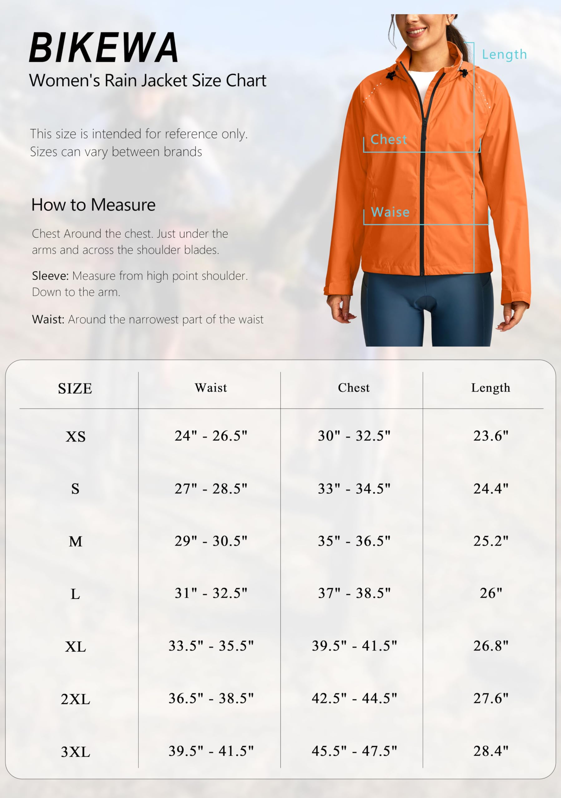 Bikewa Chaqueta impermeable para mujer, cortavientos, ligera, resistente al viento, reflectante, plegable, con capucha