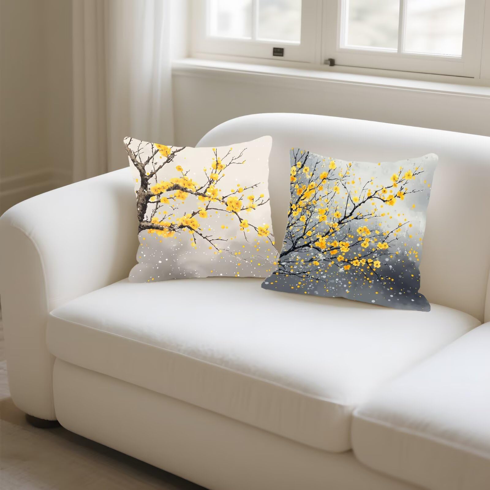 Cojines Sofa Fundas Cojines 40x40cm SúPer Suave Cojin Plano Invierno Juego de 4, Fundas Almohada Impermeable Exterior, Interior Y Exterior Cojin Decorativos, Para JardíN SalóN Regalos NavideñOs P-427