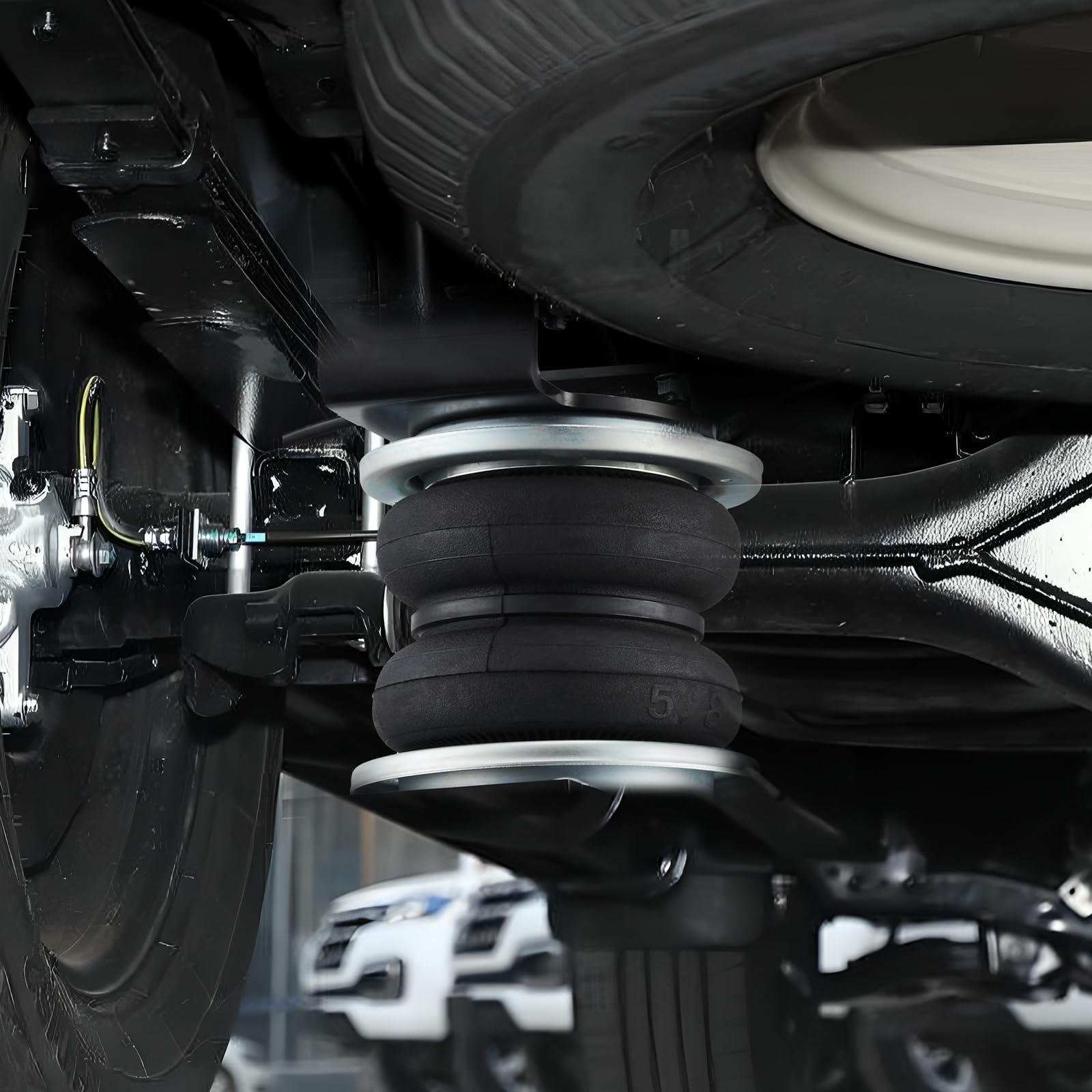VEVOR Zestaw sprężyn powietrznych, zestaw sprężyn pneumatycznych, kompatybilny z Chevrolet Silverado 1500 i GMC Sierra 1500 4WD RWD, obciążenie 5000 kg, 5 do 100 psi