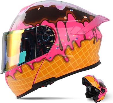 Womens Modular Motorcycle Helmet Flip Up DOT Approved