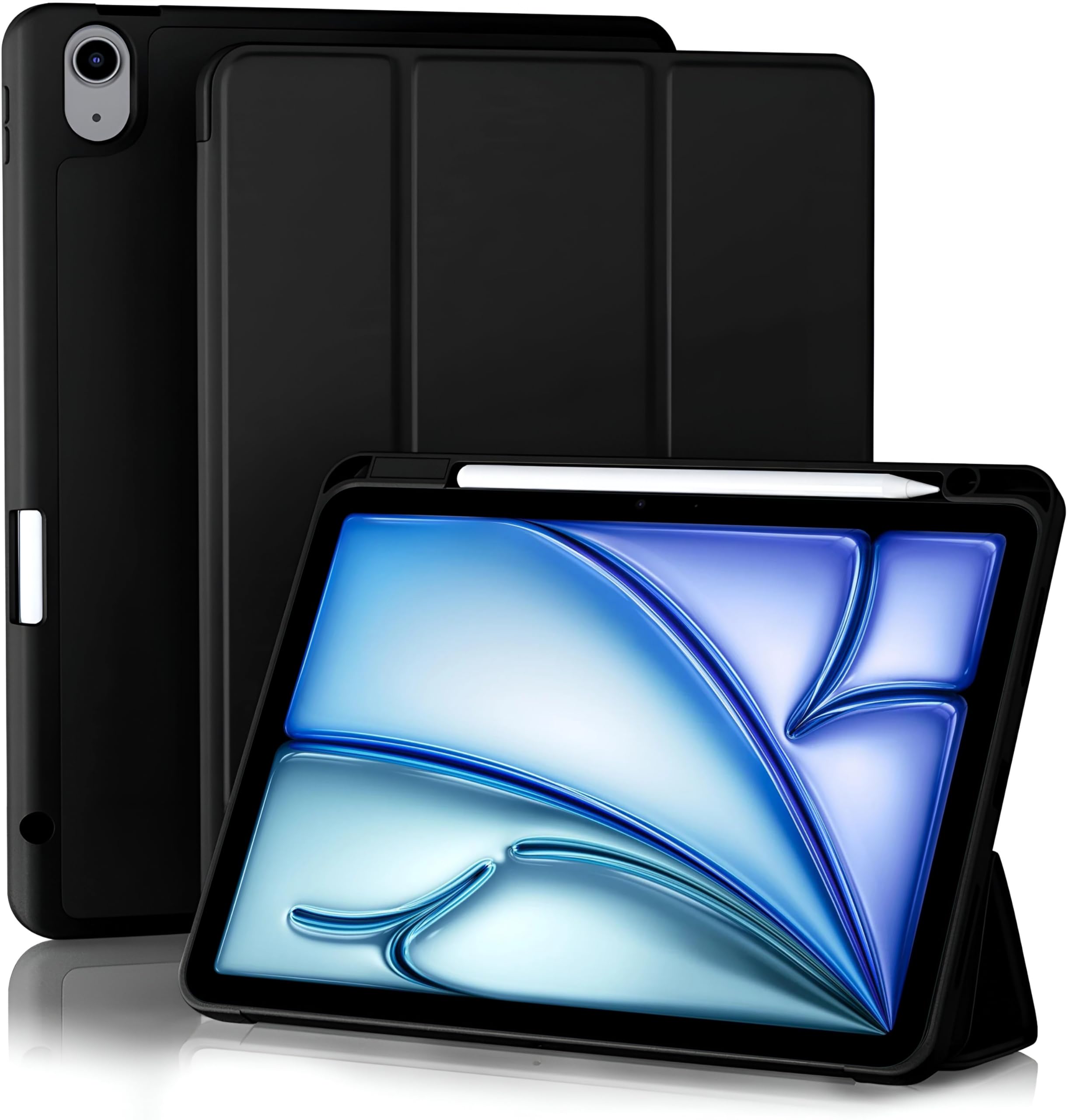 ProElite case for iPad Air 11 Inch 2024, iPad Air 5th/4th Generation Case 10.9 Inch, Pencil Case for iPad Air [Auto Sleep/Wake Cover] [Pencil Holder] [Soft Flexible Case] Recoil Series - Black (B08ZD6VY31) Amazon Price History, Amazon Price Tracker