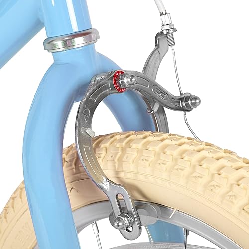 Miniatura 99 de JOYSTAR Bicicleta para niñas de 2 a 12 años, 12, 14, 16, 18 pulgadas, estilo retro, con ruedas de entrenamiento, bicicleta para niños de 20 pulgadas