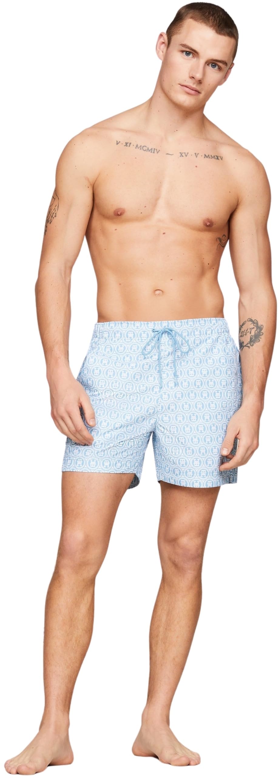 Tommy Hilfiger Bañador Hombre Medium Drawstring Print Pernera Media