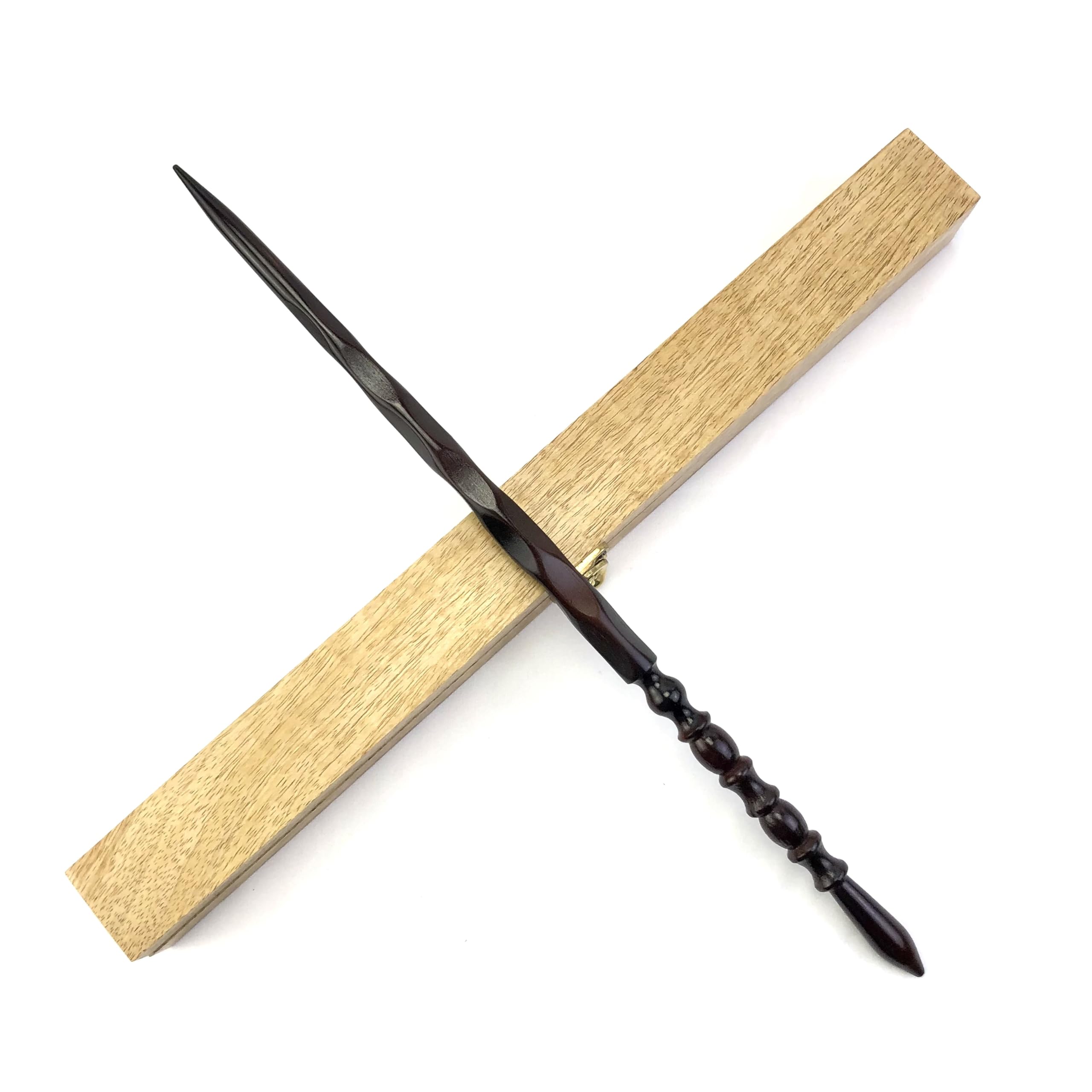 Will O'Wisp's Wand Emporium Witch and Wizard Wand in Real Wooden Display Box Certificate of Authenticity (The Cosmos)