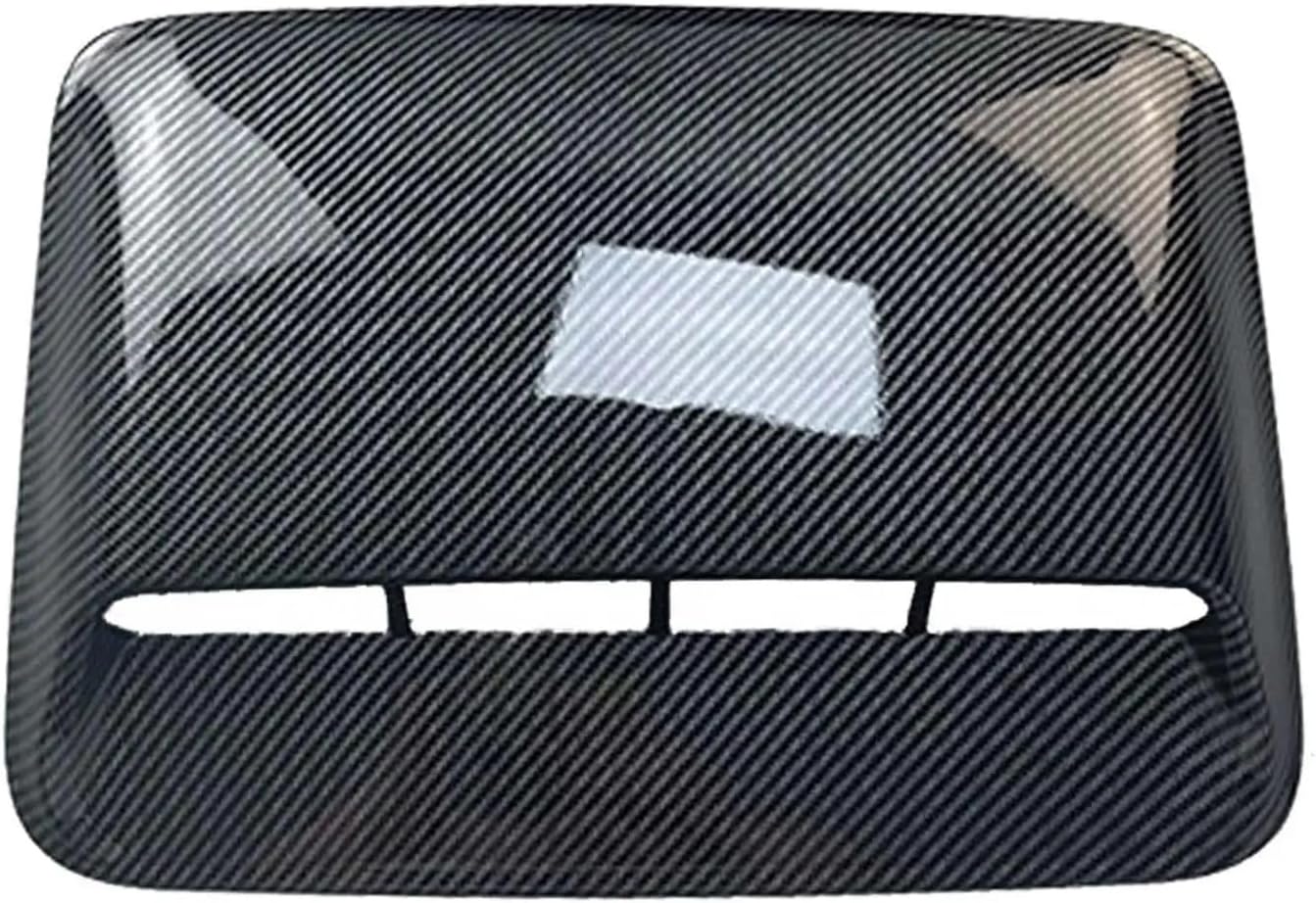 Hood Scoop Body Kit Replacement Car Air Flow Decorative Intake Compatible with Automobile Modification(White)