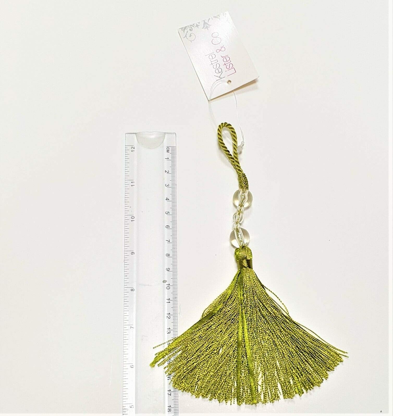 2 x BEADED KEY TASSEL PAIR Trimmings lounge, bedroom, dining room, Bags