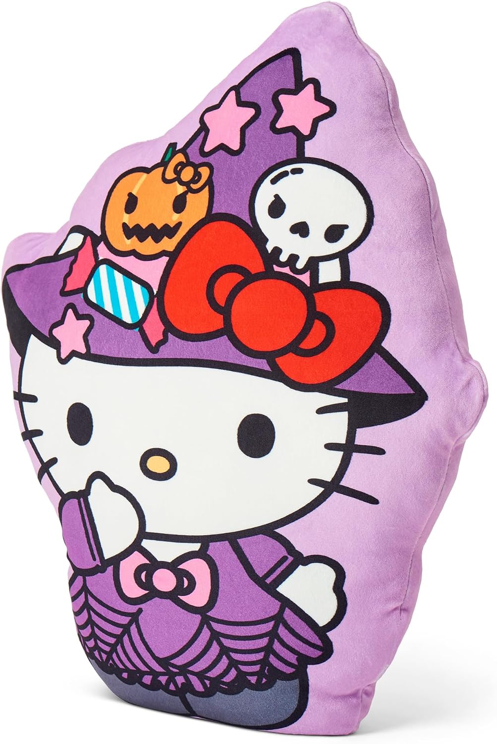 Hello Kitty & Friends Witch Set Halloween Soft 50x70 Inch Fleece Throw with 21 Inch Character Shaped Pillow – Cozy 2-Piece Gift Set for Bedroom or Travel