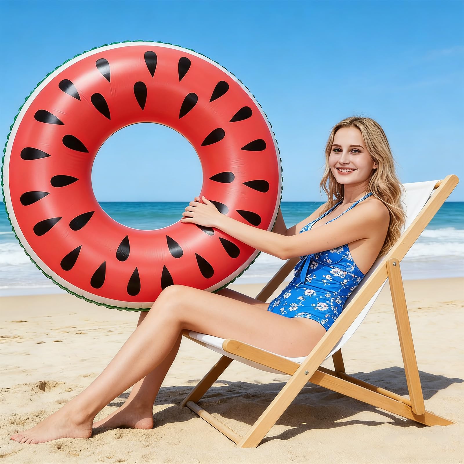Pływający kołnierz dla dzieci, pływający kołnierz w kształcie arbuza, pomoc do pływania, letnie zabawki wodne na wakacje na plaży, letnie imprezy przy basenie