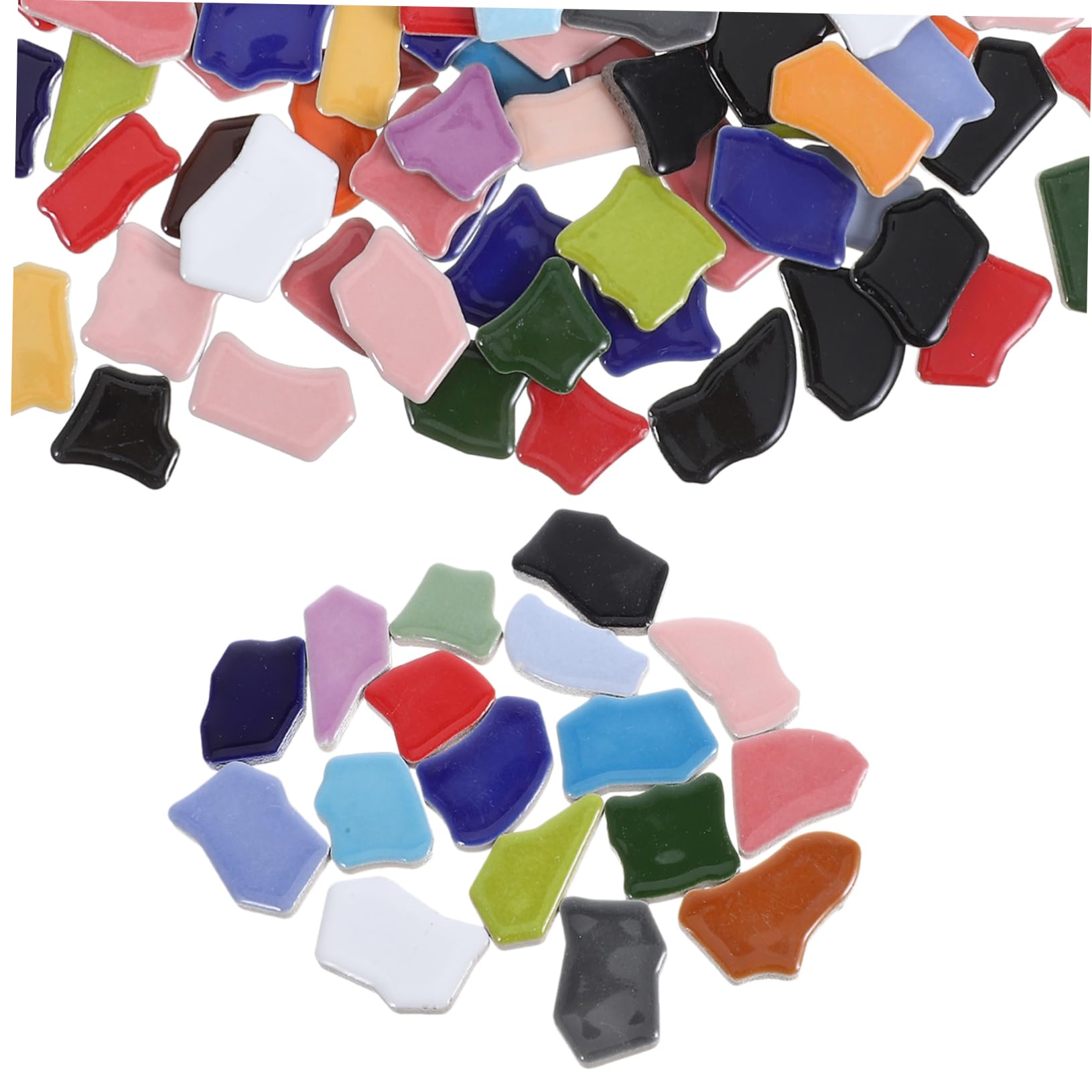 Tuiles de céramique irrégulières Ciieeo 1000g pour mosaïque et déco