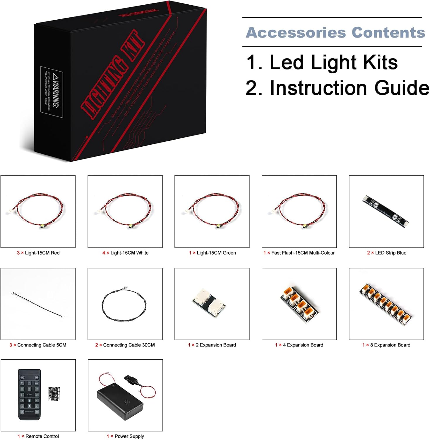 BrickBling LED Light Compatible with Lego 75379 R2-D2, Remote Control Version Lighting-No Model