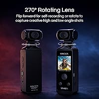 Vista 5 de Minolta MN4KP1 4K Ultra HD - Videocámara de bolsillo habilitada para Wi-Fi