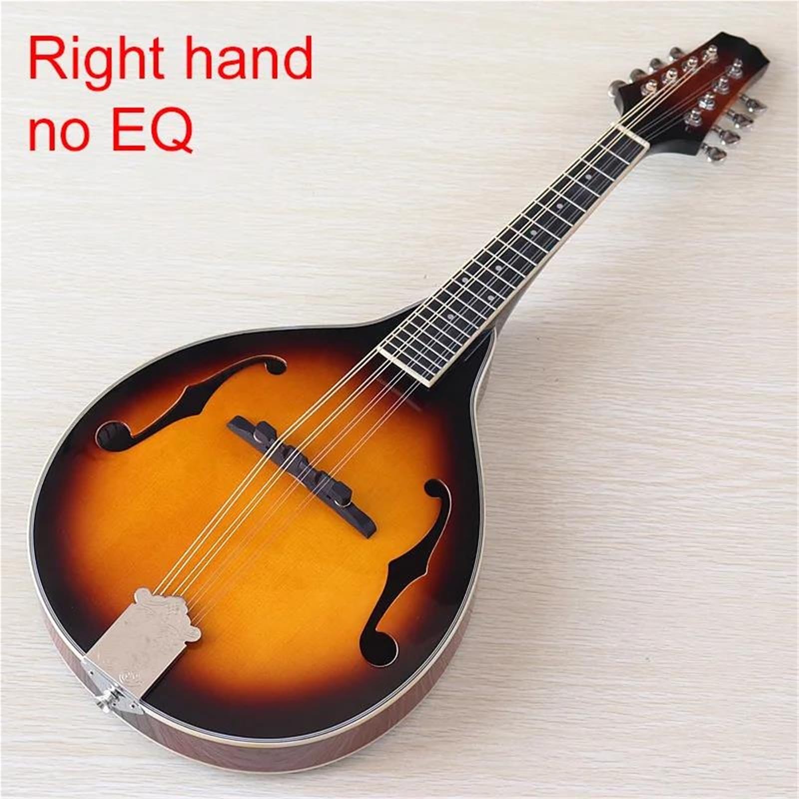 Mandoline Instrument De Musique Guitare Mandoline À 8 Cordes Main Droite Instrument Mélodique Classique Style A Couleur Sunburst Pour Débutants Et Adultes(Yellow)