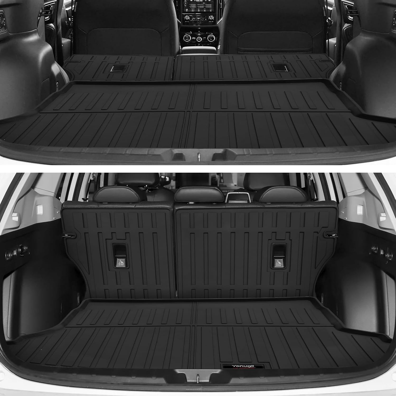 Custom for 2019-2024 Subaru Forester Floor Mats & Cargo Liner & Backrest Mat Set All Weather TPE Rubber Forester Accessories (for 2019-2024 Subaru Forester Full Set)