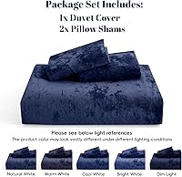 Vista 101 de PHF - Juego de funda de edredón de terciopelo auténtico tamaño individual, juego de funda de edredón ultra suave y transpirable de 2 piezas