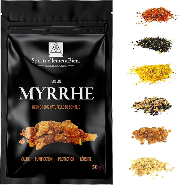 Encens Myrrhe Rouge en Grains 100% Naturel - Purification et Protection - 50gr
