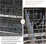 100 Pcs Universal Silicone Dishwasher Rack Tine Prong Repair End Tip Caps, Dishwasher Rack Tine Repair Kit, Round End Caps, Shelf Organizer Tip Cap Wire Thread Protector Cover, Anti Slip,1 inch, Gray